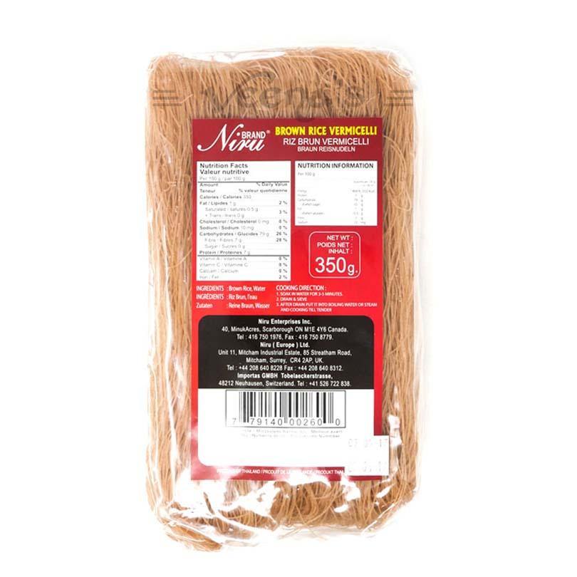 Niru Rice Vermicelli Brown 350g - Quick Healthy Meals