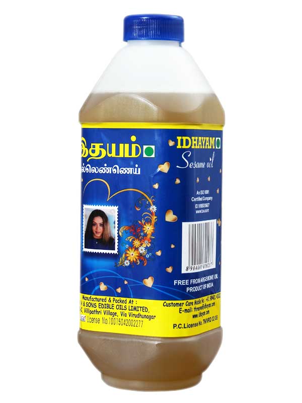Idhayam Sesame Oil (Gingelly Oil) 1L