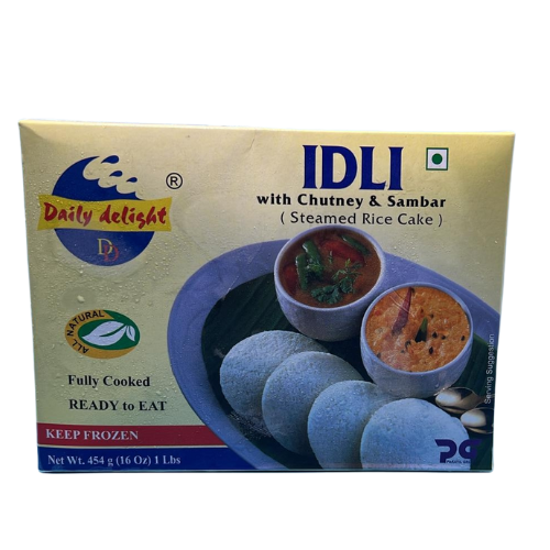 Daily Delight Idli With Chutney & Sambar 454g - Easy Heat & Serve