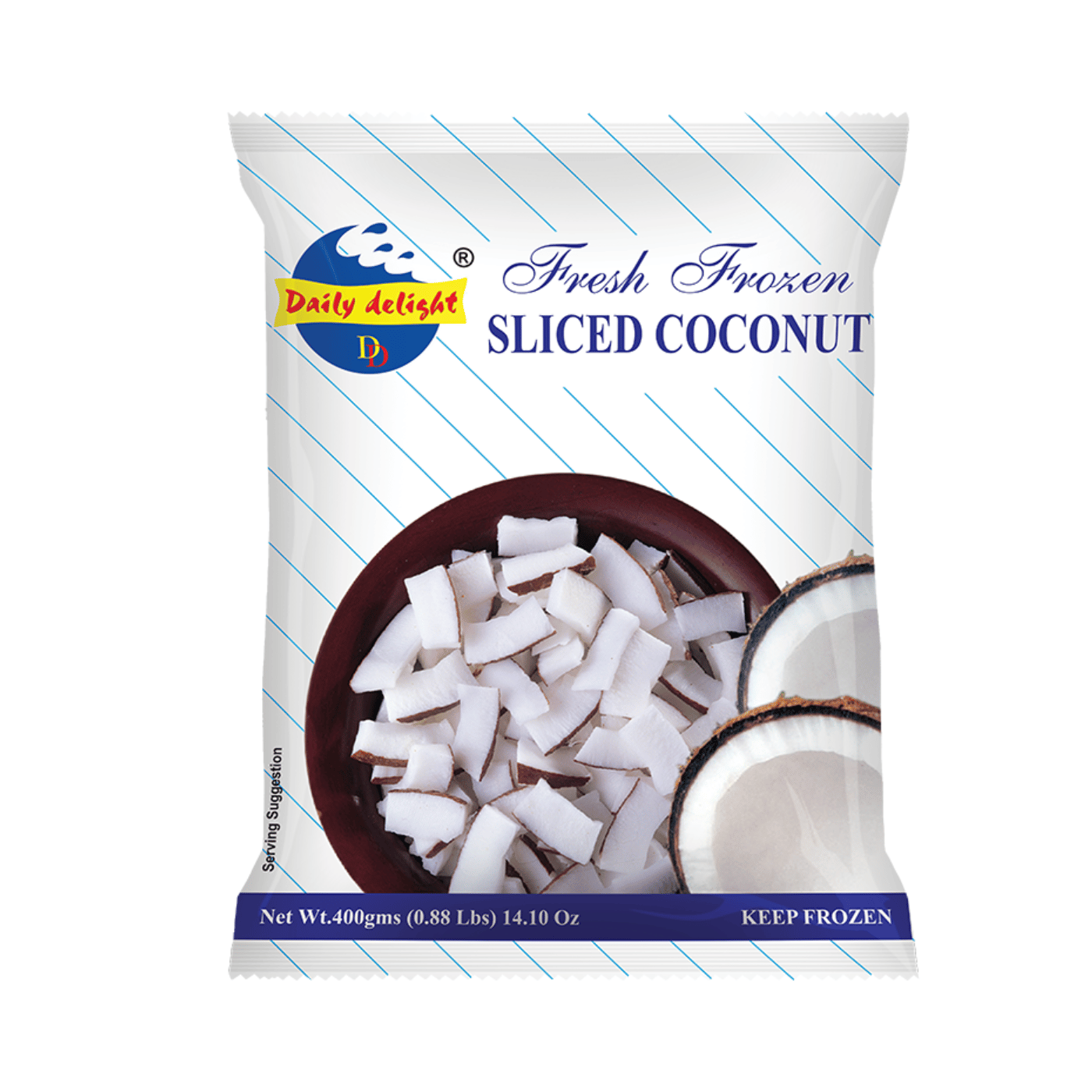 Daily Delight Sliced Coconut 400g (Pack of 2)