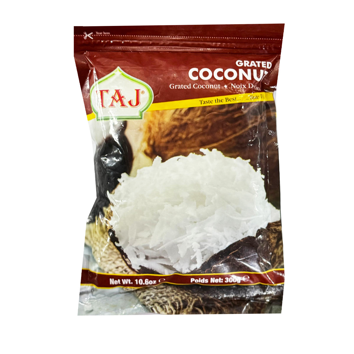 Taj Grated Coconut 300g � Ideal for Cooking & Desserts
