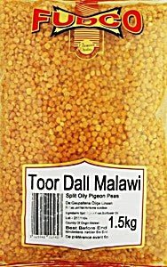 Fudco Malawi Toor Dall Oily 1.5kg  Creamy Lentils For Dal