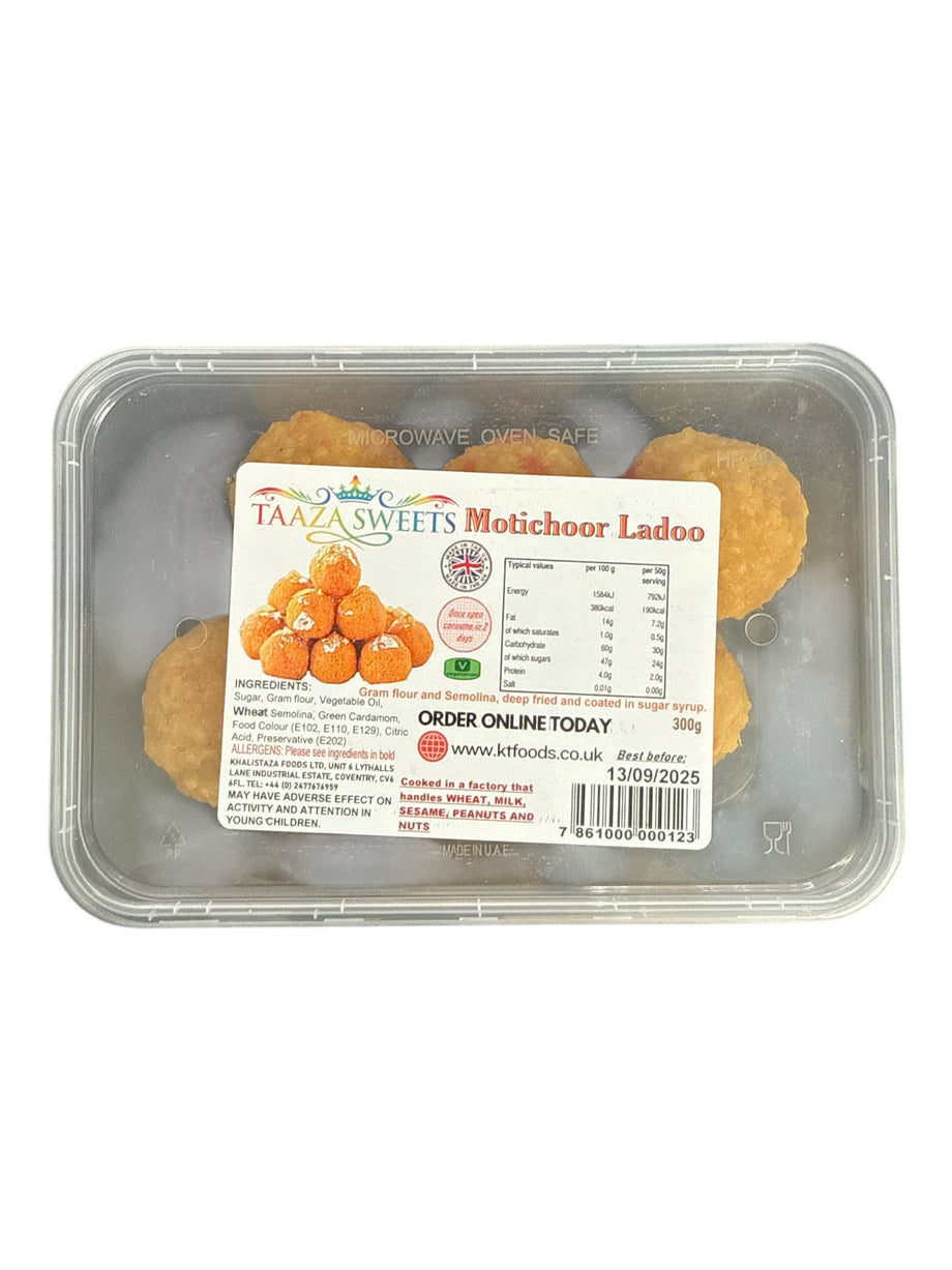 Taaza Sweets Motichur Ladoo 300g � Sweet Indian Treat