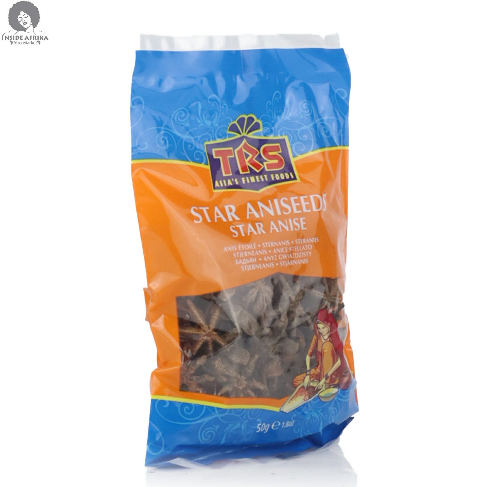 TRS Star Aniseeds (Star Anise) 50g � Warm & Sweet Spice Notes