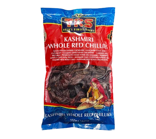 TRS Chilli Whole Kashmiri 150g � Mild Colorful Chillies