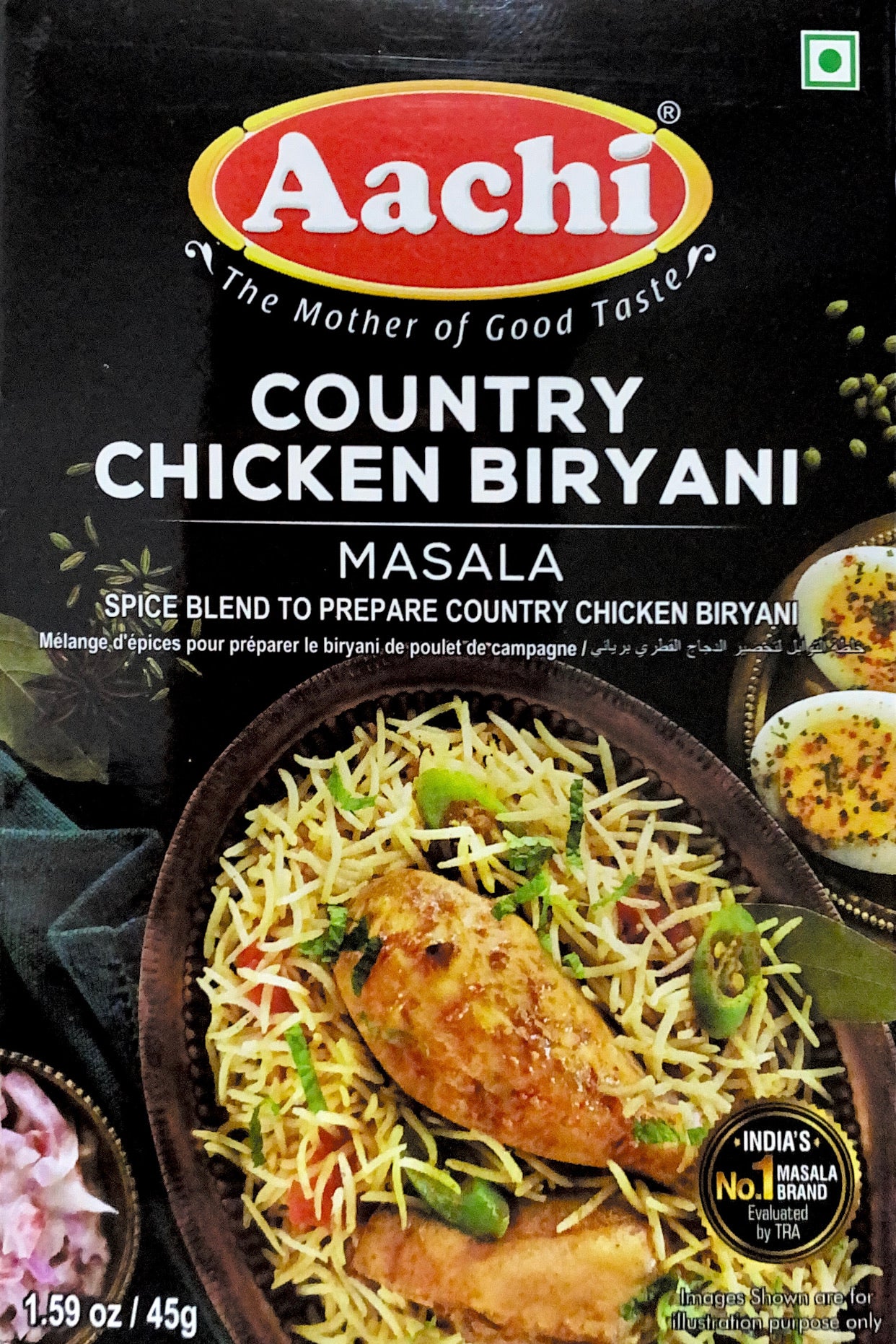 Aachi Country Chicken Biryani Masala 45g - Delicious & Tasty Chicken Flavor