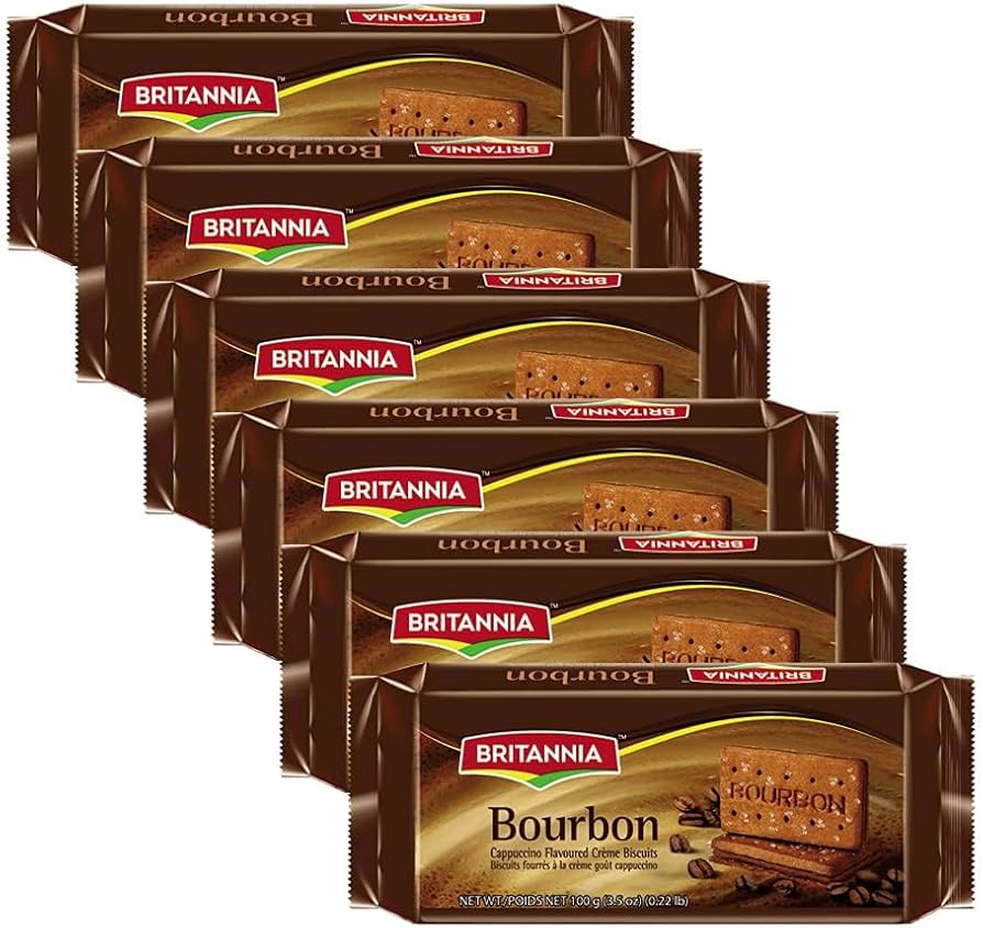 Britannia Cream Treat Bourbon 100g - Rich Chocolate Filling