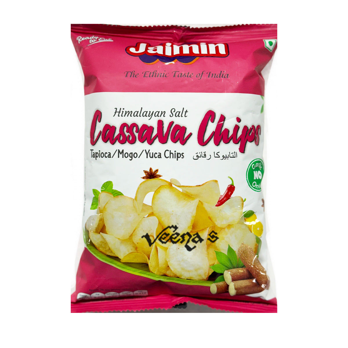 Jaimin Cassava Chips Himalayan Salt 100g � Light & Naturally Crunchy Snack