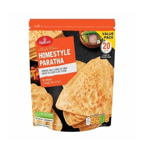 Haldiram's Homestyle Paratha 1.2kg (20Pcs)