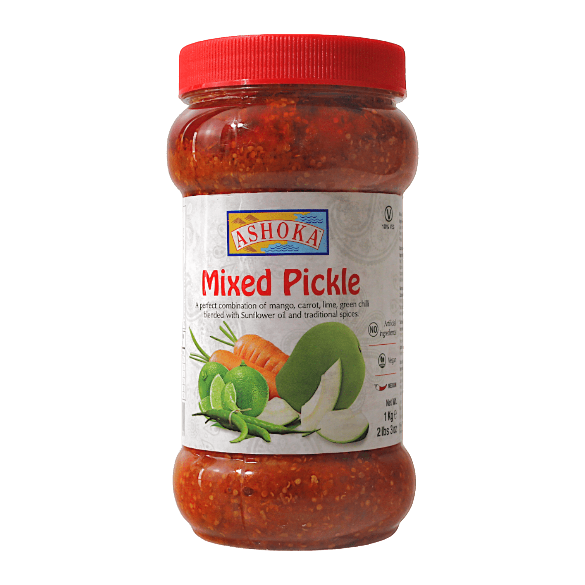 Ashoka Mixed Pickle 1kg � Zesty & Flavorful Indian Classic