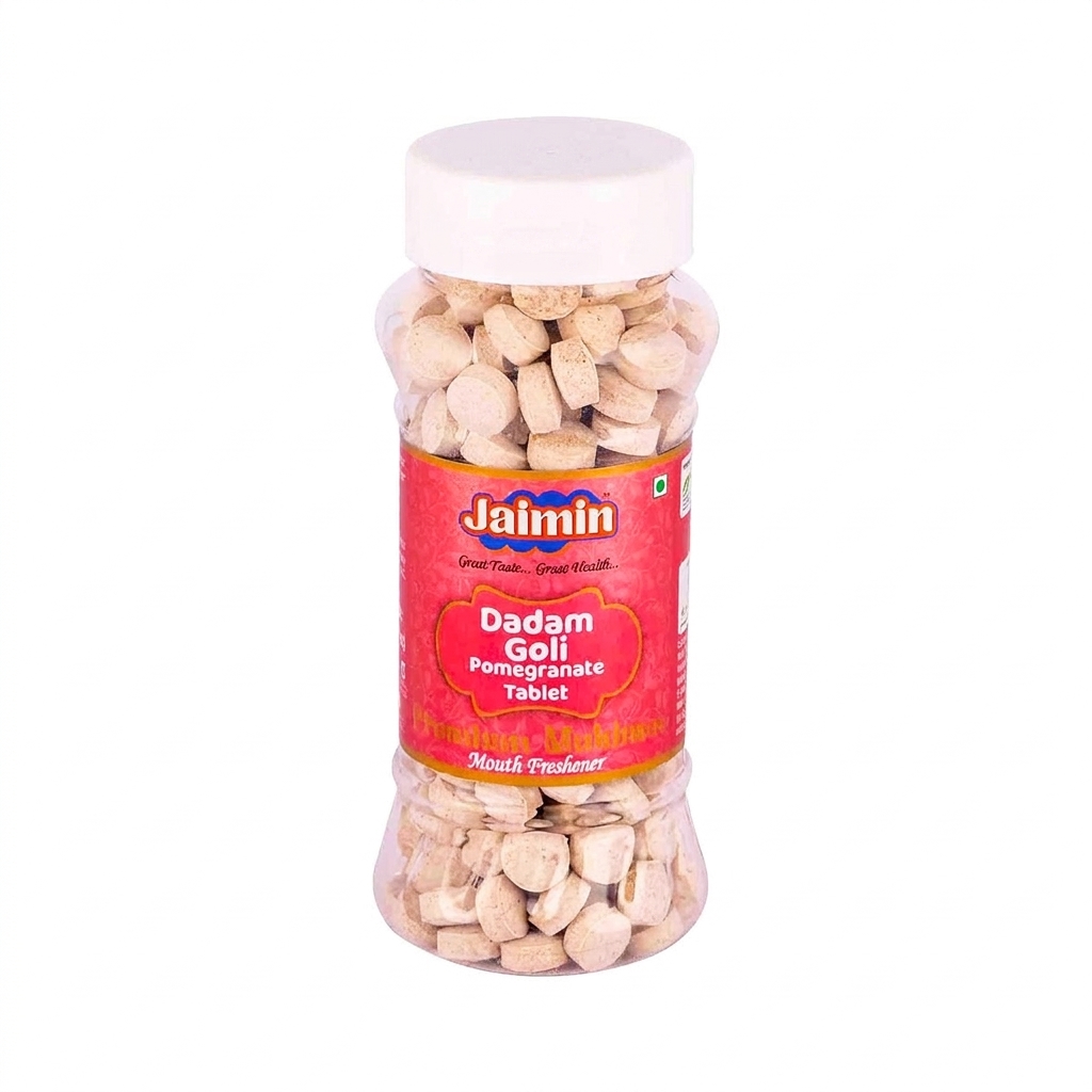 Jaimin Dadam Goli Pomegranate Tablet 175g � Classic & Flavourful Herbal Candy