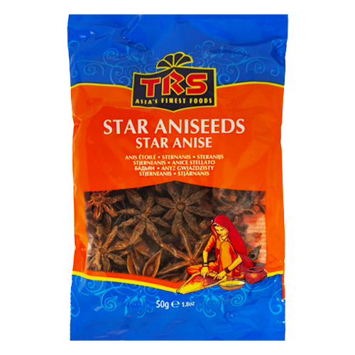 TRS Star Aniseeds (Star Anise) 50g � Warm & Sweet Spice Notes