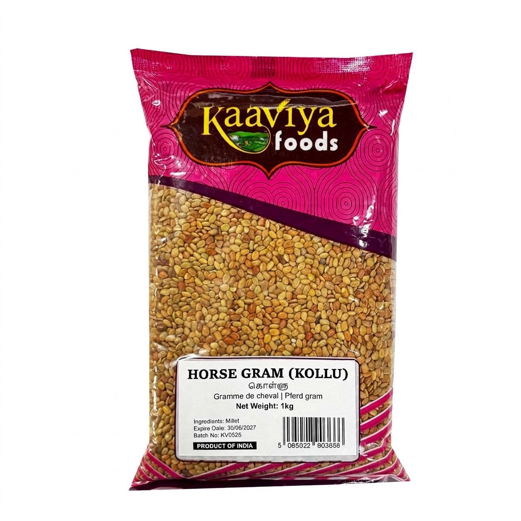 Kaaviya Horse Gram (Kollu) 1kg - Nutritious Whole Pulses