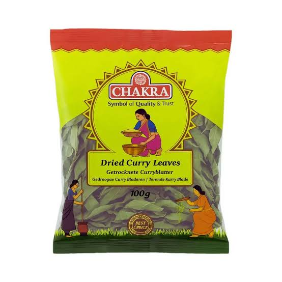 Chakra Dried Curry Leaves 100g - Aromatic Tempering Herb