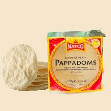 Natco Madras Plain Pappadoms 200g