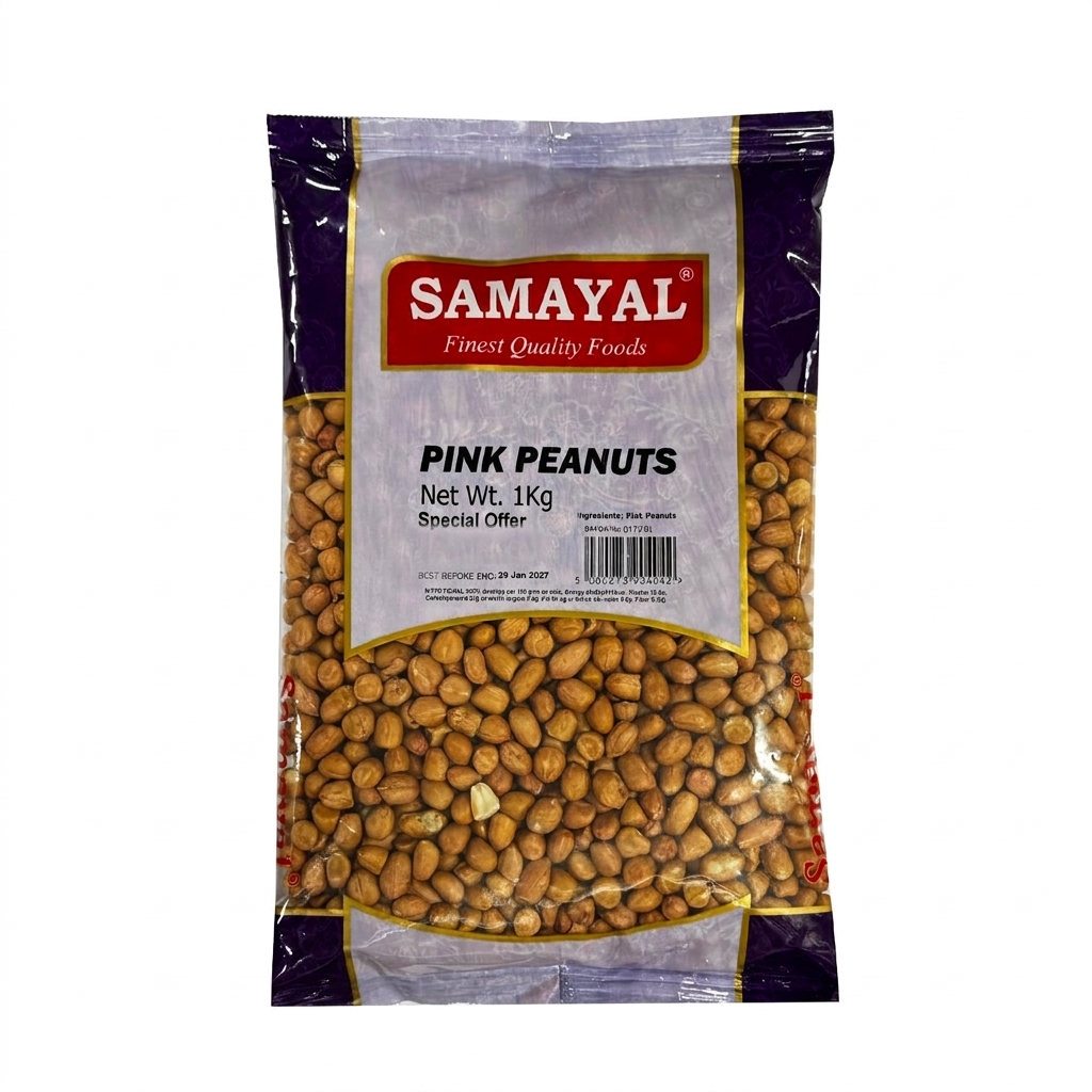 Samayal Pink Peanuts 1kg � Fresh & Crunchy Premium Peanuts