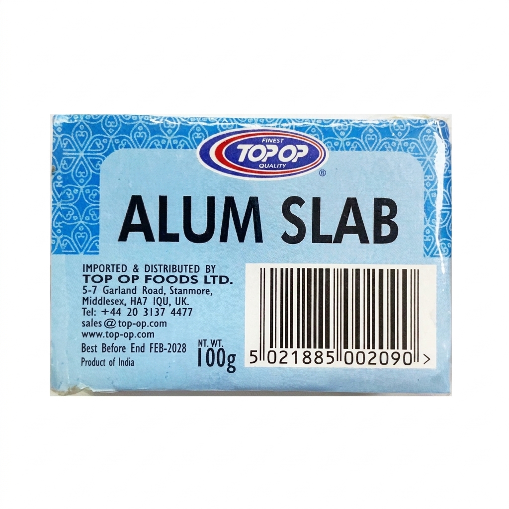 Top Op Fatakdi Alum Slab 100g - Traditional Crystal Stone