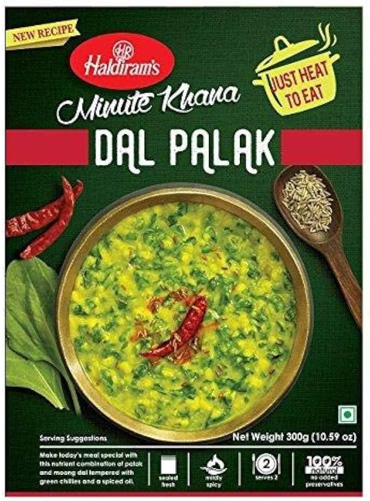 Haldiram's Dal Palak 300g � Nutritious Lentil Dish