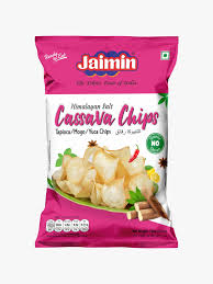 Jaimin Cassava Chips Himalayan Salt 100g � Light & Naturally Crunchy Snack