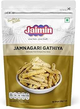 Jaimin Jamnagari Gathiya 200g - Heritage Gujarati Savoury Snack