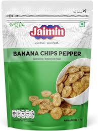 Jaimin Banana Chips Pepper 200g � Crispy, Peppery & Full of Flavor