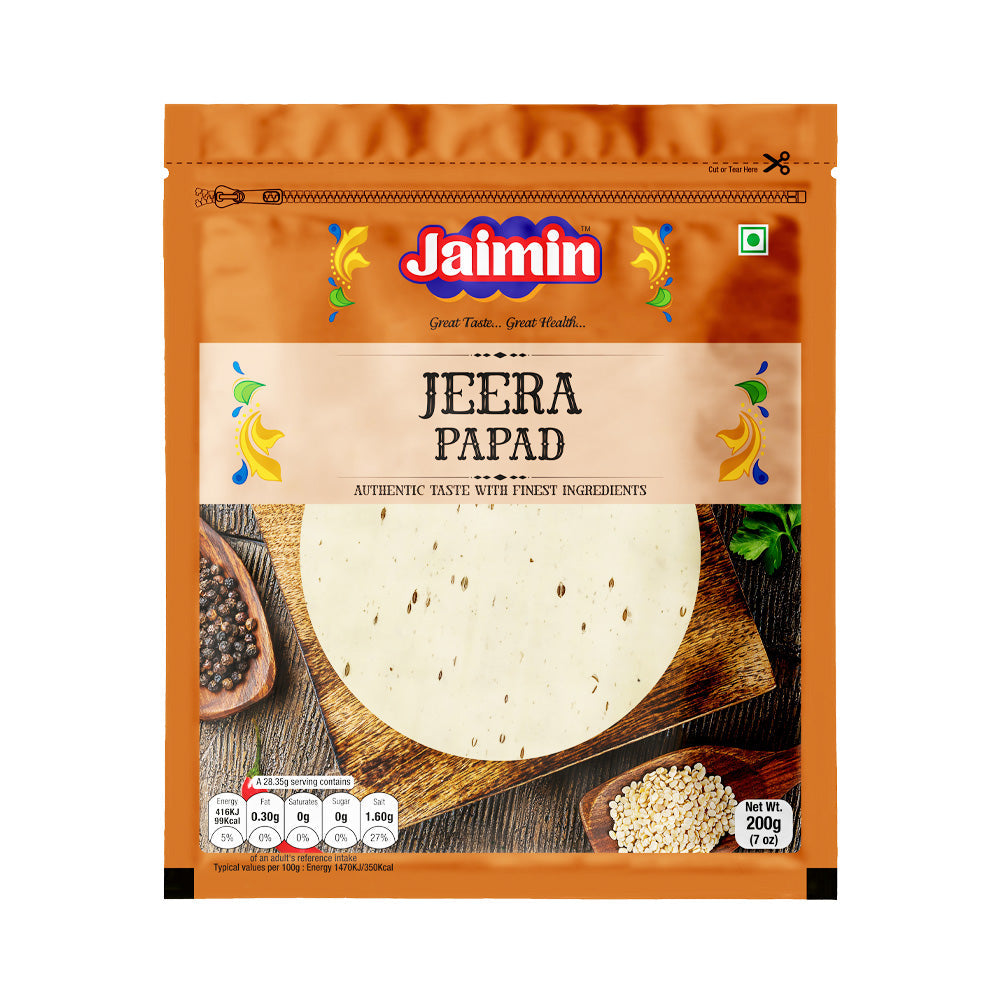 Jaimin Jeera Papad 200g