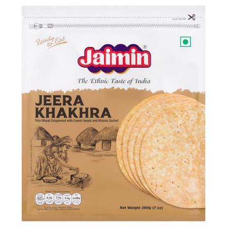 Jaimin Jeera Khakhra 200g (Pack of 2)