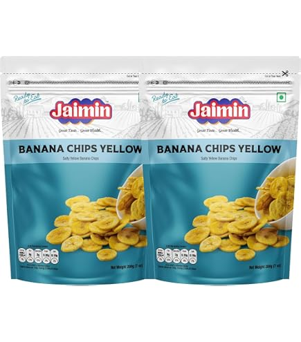 Jaimin Banana Chips Yellow 200g � Golden Crunchy Banana Delight