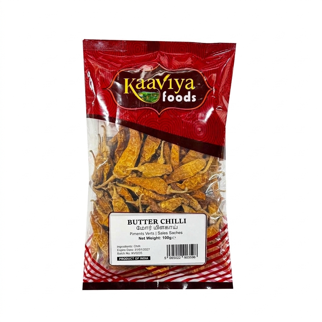 Kaaviya Butter Chilli 100g - Mild Spicy Sidedish