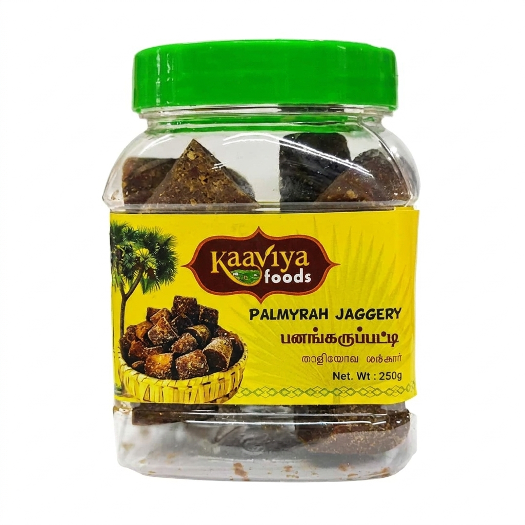 Kaaviya Palmyrah Jaggery 250g - Natural Palm Sweetener