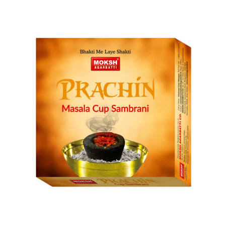 Moksh Prachin Guggal Masala Cup Sambrani (12Pcs)