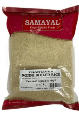 Samayal Ponni Boiled Rice (Thanjavur) 1kg � Soft Steamed Texture