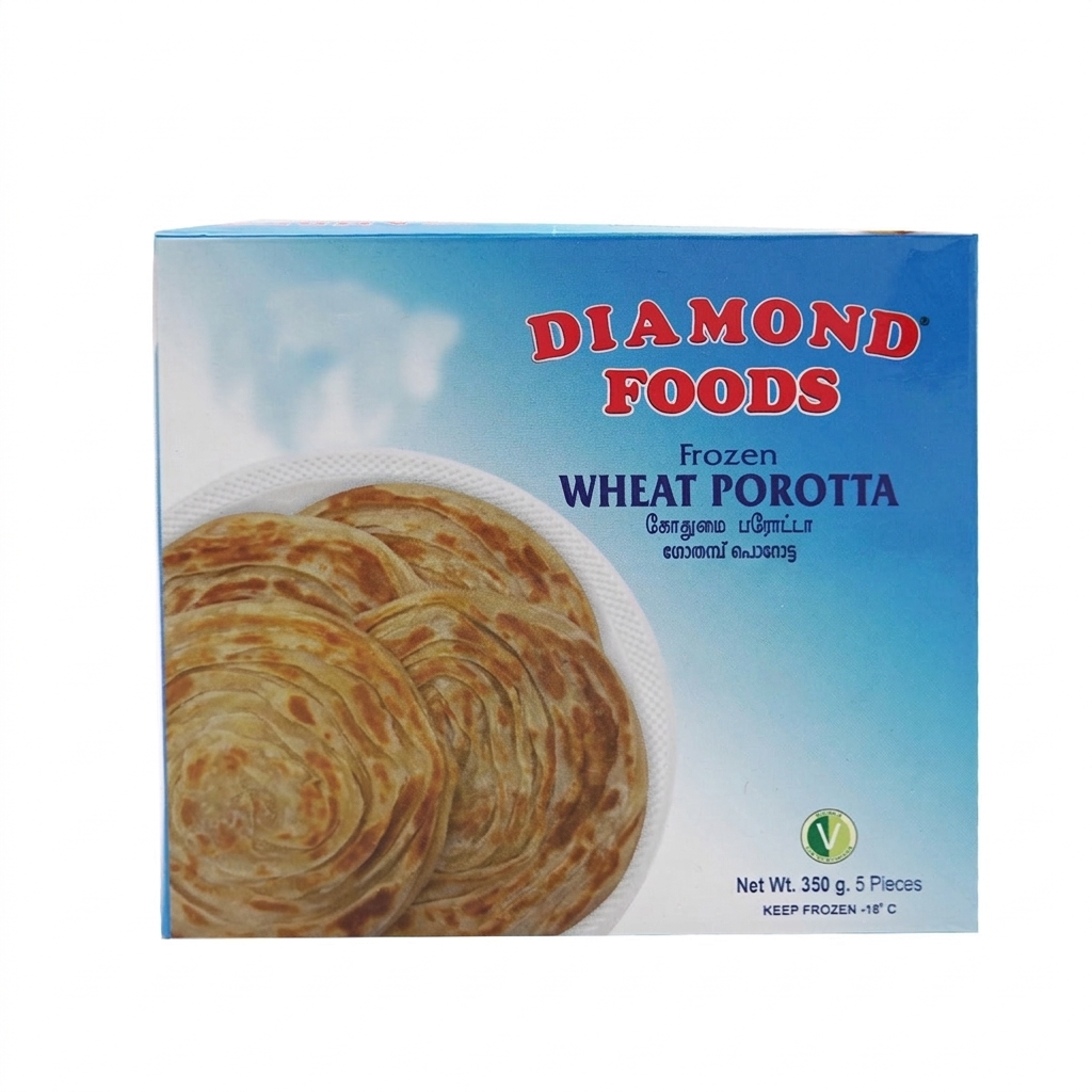 Diamond Foods Frozen Wheat Porotta 350g