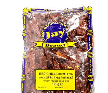 Jay Brand Dried Red Chilli