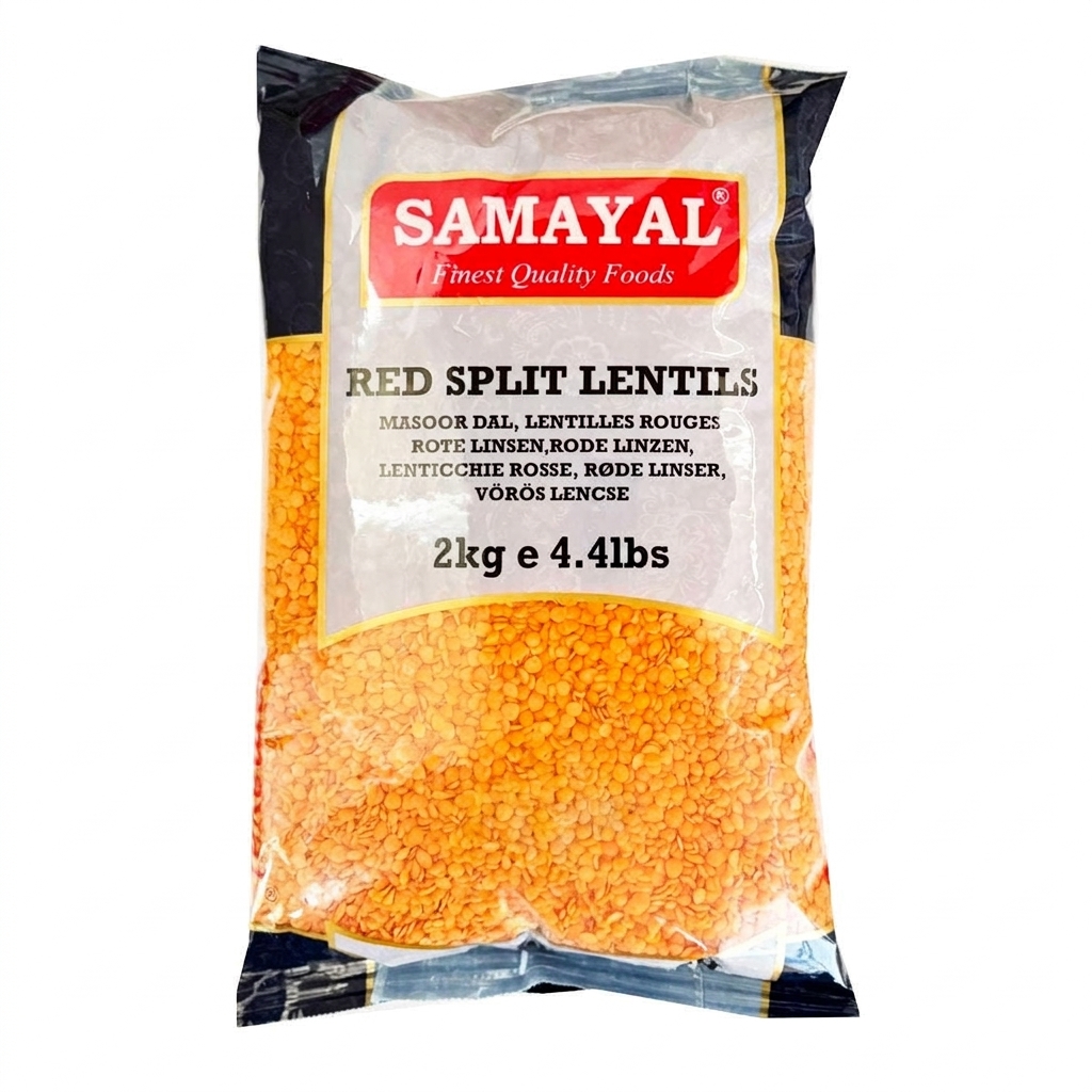Samayal Red Split Lentils 2kg � Healthy Red Lentils