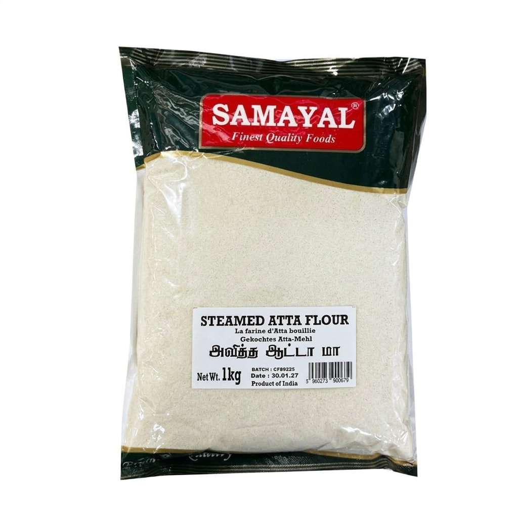 Samayal Steamed Atta Flour 1kg � Nutritious Whole Wheat Flour