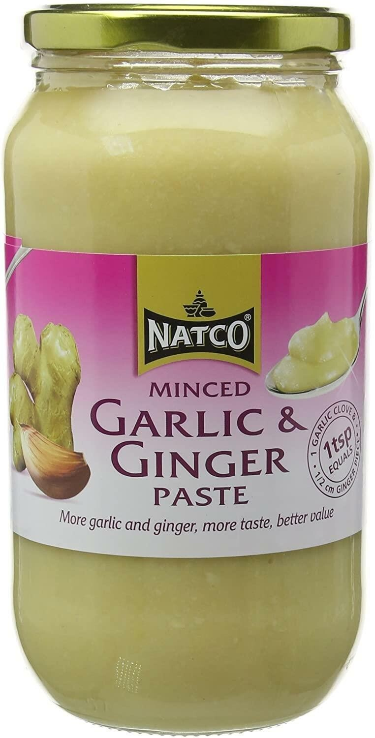 Natco Minced Garlic & Ginger Paste 1kg - Ready Cooking Base