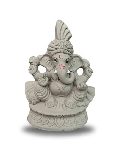 Clay Vinayagar 9 Inch (6901790) - Traditional Handcrafted Idol