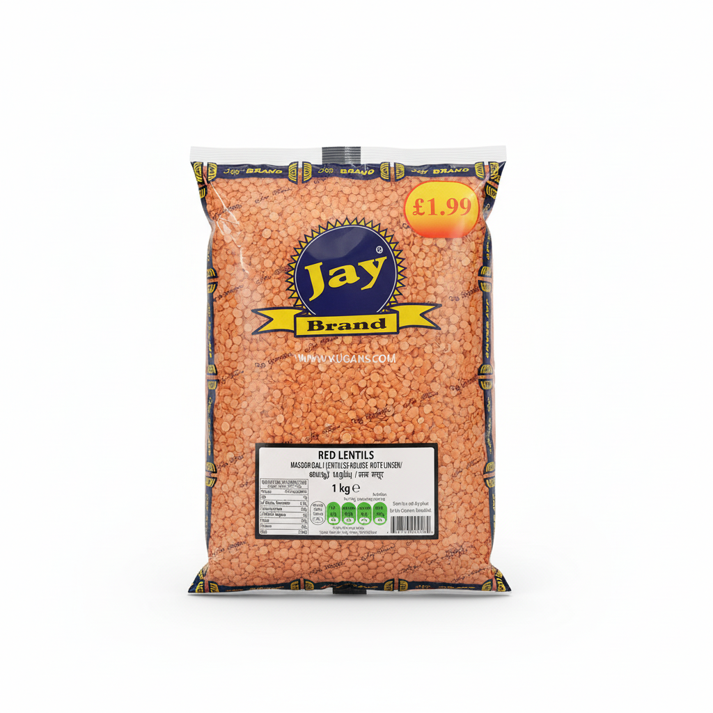Jay Brand Masoor Dal (Red Lentils) 1kg