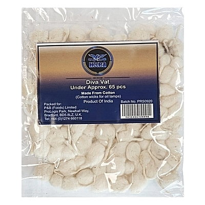 Heera Round Diva Cotton Wicks (65Pcs)