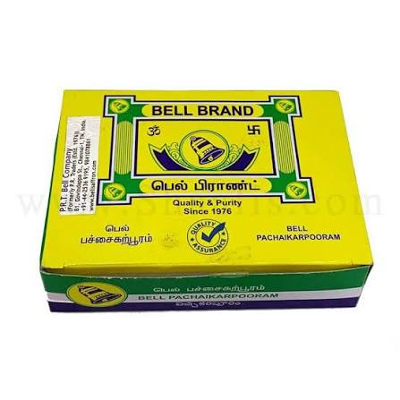 Bell Brand Pacha Karpooram (12Pcs)