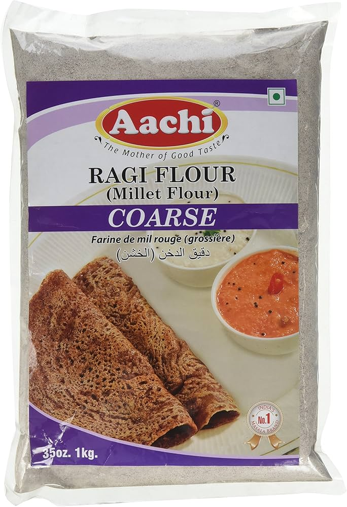 Aachi Coarse Ragi Flour (Millet Flour) 1kg � Nutritious & Healthy
