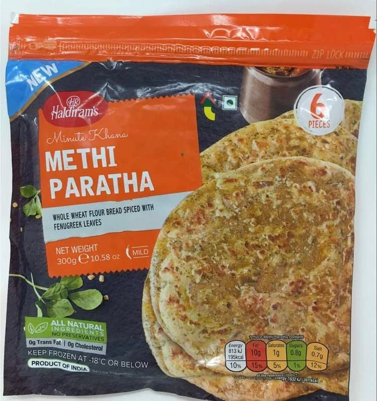 Haldiram's Methi Paratha 300g (Pack of 2)