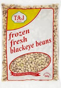 Taj Frozen Fresh Blackeye Beans 500g - Protein Rich Pantry Staple
