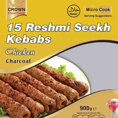 Crown 15 Reshmi Seekh Kebab Chicken 900g