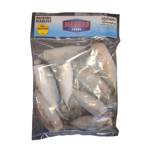 Diamond Mackerel Headless 1kg