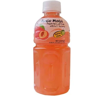 Mogu Mogu Peach Flavoured Drink with Nata de Coco 320ml
