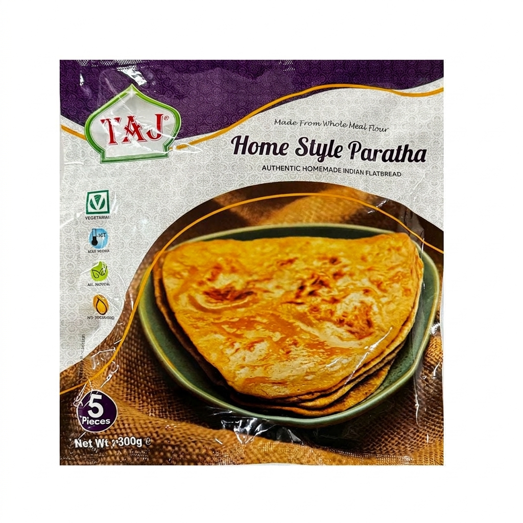Taj Home Style Paratha 300g - Homemade Style Frozen Paratha