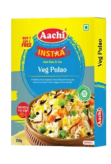 Aachi Heat & Eat Veg Pulao 250g - Tasty & Convenient