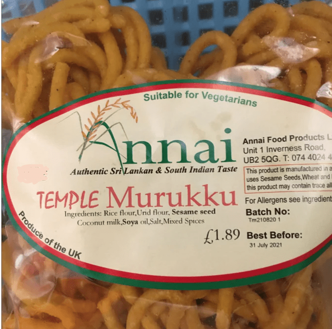 Annai Temple Murukku 150g � Crunchy Savory Snack